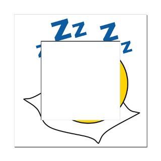 Sleeping/Snoring Smiley Face Tile Coaster by dagerdesigns