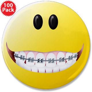 braces smiley face 3 5 button 100 pack $ 179 99