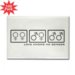Love Knows No Gender Rectangle Magnet (100 pack)