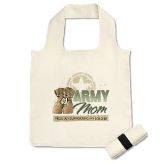 Army Gifts  Army Bags  Army Mom supporting Reusable Shopping Bag