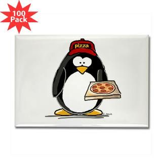 pizza penguin rectangle magnet 100 pack $ 189 99