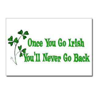 Celtic Gifts  Celtic Postcards  Once You Go Irish Postcards (Package