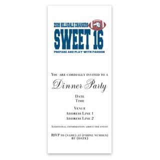 Hillsdale Chargers Sweet 16 Invitations by Admin_CP6165262
