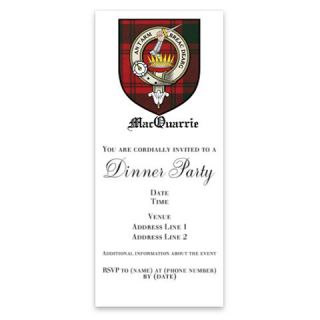 MacQuarrie Clan Crest Tartan Invitations by Admin_CP4567472  507105075