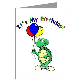 Birthday Greeting Cards  Turtle Birthday Party Invitations (Pk of 10