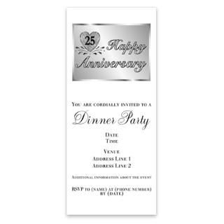 Wedding Anniversary Invitations  25Th Wedding Anniversary Invitation