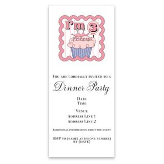 3rd Birthday Princess Cupcake Invitations by Admin_CP4217680