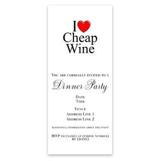 Love (Heart) Cheap Wine Invitations by ADMIN_CP3261609