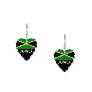 Caribbean Gifts  Caribbean Jewelry  Rasta Jamaica Earring Heart