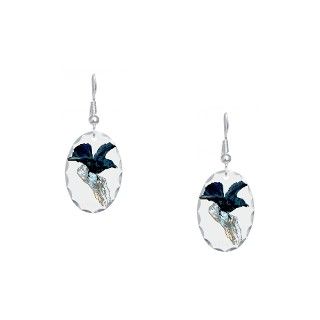 Artwork Gifts  Artwork Jewelry  Eating Crow Earring Oval Charm