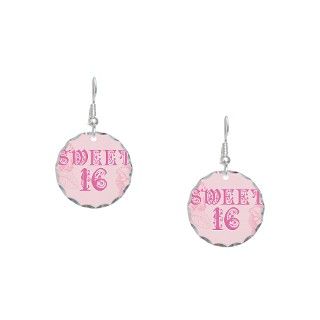 16 Gifts  16 Jewelry  Sweet Sixteen Earring Circle Charm