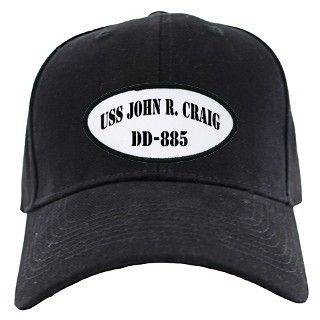 885 Gifts  885 Hats & Caps  USS JOHN R. CRAIG Black Cap