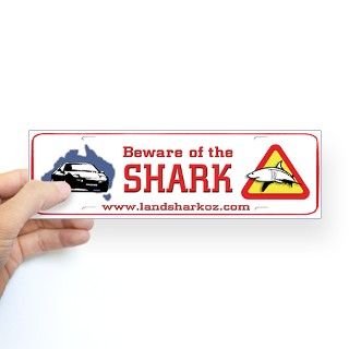 928 Gifts  928 Bumper Stickers  Beware of the Shark Landsharkoz