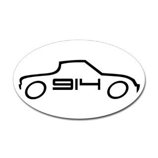 914 Gifts  914 Bumper Stickers  Porsche 914 Outline   Sticker (Oval)