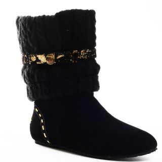 All Shoes / Pastry / Dolcezza Flat Boot   Black/Gold
