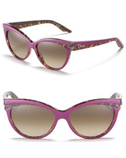 Dior Cat Eye Animal Print Sunglasses