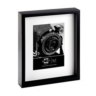 Prinz Parsons Black Matted Shadow Box Wood Frame, 4 x 6