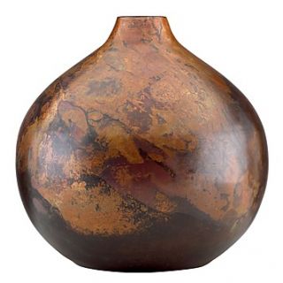 Karan Lenox D. K. Burnished Copper Round Vase, 10.75