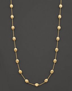 Siviglia Collection Medium Bead Gold Necklace, 16L