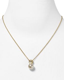 Majorica Amethyst Pearl Drop Necklace, 16