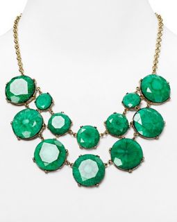 Aqua Faceted Round Double Stone Layered Necklace, 18