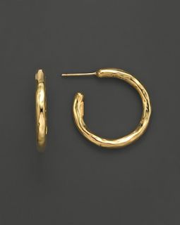 Ippolita 18K Gold Shiny #2 Hoop Earrings