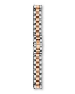 Michele Jetway Rose Gold Plated Watch Strap, 18mm