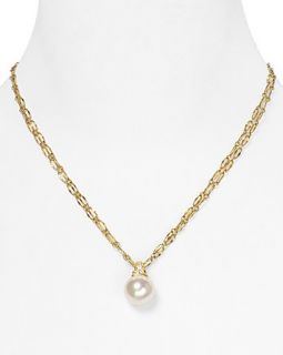 Majorica Gold Sparkle Pearl Pendant Necklace, 18