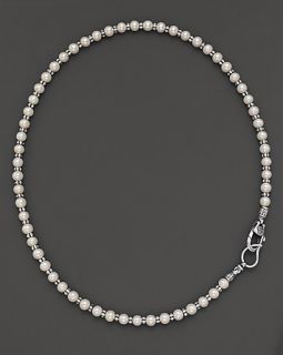 Lagos Sterling Silver and Pearl Necklace, 20