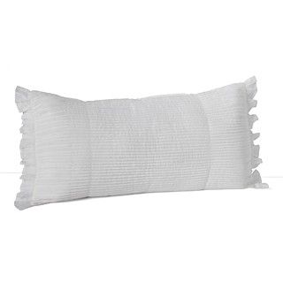 DKNY Flutter Pleats Decorative Pillow, 11 x 22