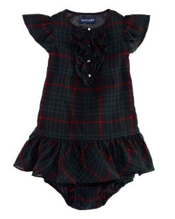 plaid ruffle front dress sizes 9 24 months orig $ 55 00 sale $ 22