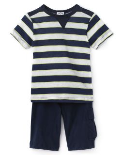 Stripe Crewneck Shirt & Short Set   Sizes 3 24 Months