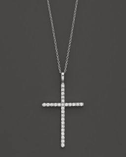 Diamond Cross Necklace Set In 14K Yellow Gold, .30 ct. t.w.