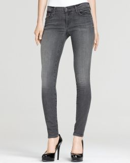 For All Mankind Gwenevere Skinny Jeans in Shadow Soft Grey Wash