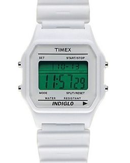 Timex 80 White Plastic Watch, 35mm