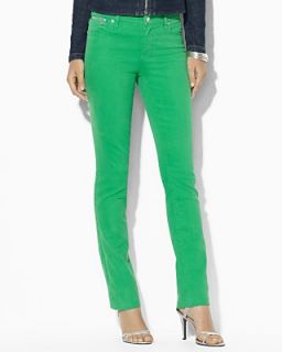 Lauren Ralph Lauren Petites Slim Modern Jeans in Cricket Green