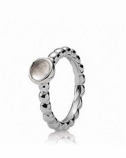 PANDORA Ring   Sterling Silver & Rose Quartz Natural Light