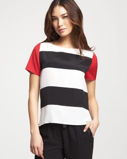 blouse price $ 98 00 color ivory black ruby size select size l m