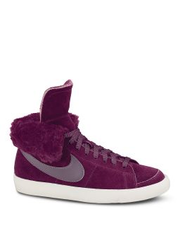 nike lace up high top sneakers blazer price $ 100 00 color bordeaux