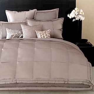 Donna Karan Modern Classics Brushed Silver Decorative Pillow, 12 x