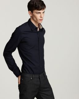 burberry brit henry sportshirt price $ 195 00 color navy size select