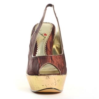 Ripple Wedge   Brown, Luichiny, $31.49