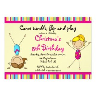Gymnastics Birthday Party on Home   Garden Holidays Cards   Party Supply Party Supplies