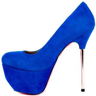 Betsey Johnsons Blue Giselle   Blue Suede for 109.99