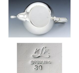 Fab Condition Karl F Leinonen Sterling Silver Teapot c1900 1930s