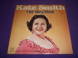 Kate Smith   Her Very Best   Rare 12 Vinyl 33 RPM LP Record   RCA DVL