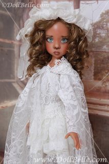 Handmade White Lace 7 Piece Doll Outfit for Kaye Wiggs MSD BJD