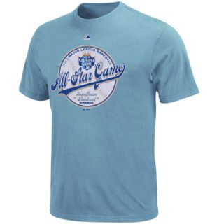Majestic 2012 MLB All Star Game Crown Ball T Shirt Light Blue