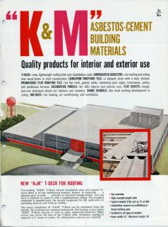 Keasbey & Mattison Company Asbestos Cement Roofing Roof Tile K&M HVAC