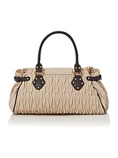 Pauls Boutique Ruched padlock bag Cream   House of Fraser
